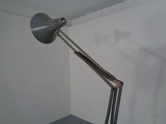 Industrial Terry Architectural Floor Lamp by H. Busquet for Hala, 1950s-RDW-717473