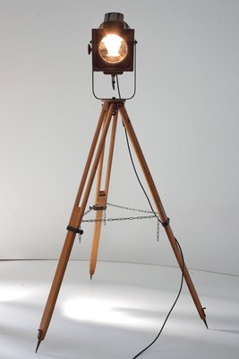 Industrial Tripod Floor Lamp, 1970s-ALG-694684