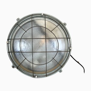 Industrial Vintage Grey Cast Aluminium Wall Lamp from Elektrosvit, 1980s-CGF-1110381