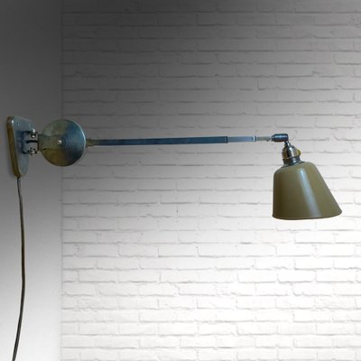 Industrial Wall Lamp from Metallwerke Schröder, Lobenstein, Germany, 1940s-LIV-1787985