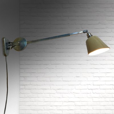 Industrial Wall Lamp from Metallwerke Schröder, Lobenstein, Germany, 1940s-LIV-1787985