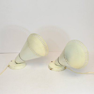 Industrial Wall Lights, 1950s, Set of 2-NE-681101