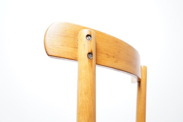 Industrial Wood and Metal Stool with Backrest-CIP-1104652