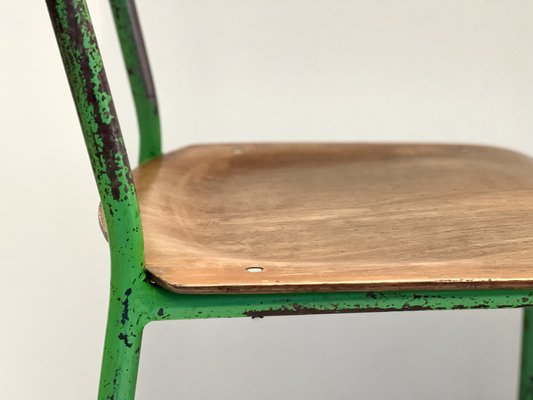 Industrial Wooden Chair, 1970s-ALG-1289973