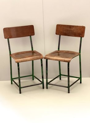 Industrial Wooden Chair, 1970s-ALG-1289973