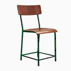 Industrial Wooden Chair, 1970s-ALG-1289973