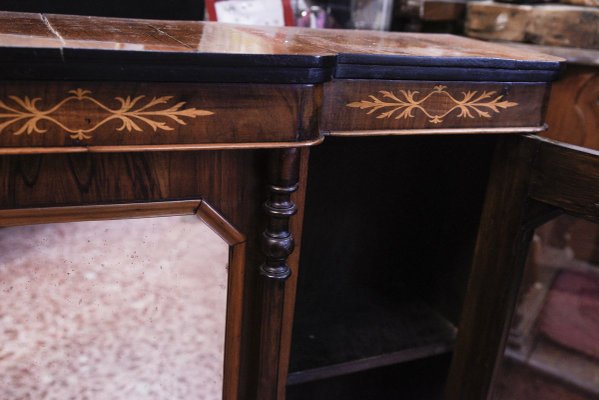 inlaid Furniture Dresser with Mirror and Side Windows-RAQ-884209