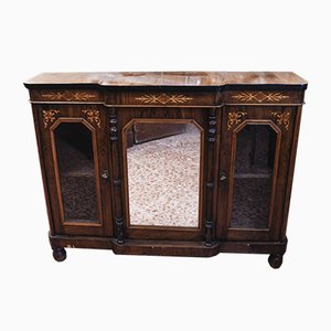 inlaid Furniture Dresser with Mirror and Side Windows-RAQ-884209