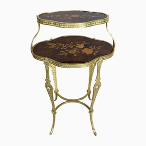 Inlaid Pedestal Table-WSV-2036668