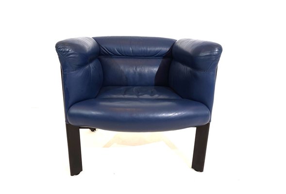 Interlude Armchair in Leather by Marco Zanuso for Poltrona Frau, 1980s-HUW-1799141