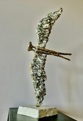 Irakli Tsuladze, Flying, 2024, Bronze & Marble-CHG-2037955