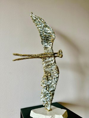 Irakli Tsuladze, Flying, 2024, Bronze & Marble-CHG-2037955