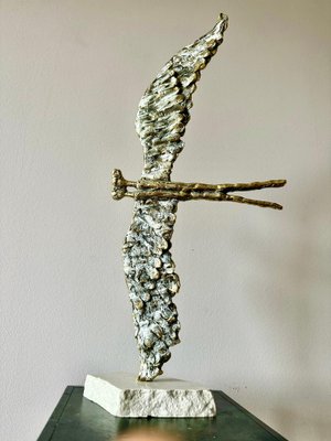 Irakli Tsuladze, Flying, 2024, Bronze & Marble-CHG-2037955