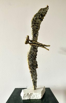 Irakli Tsuladze, Flying, 2024, Bronze & Marble-CHG-2037955