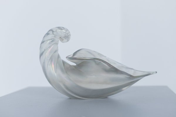 Iridated Murano Glass Cornucopia by Ercole Barovier, 1930s-RCE-1160850