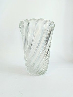 Iridescent Glass Vase by Flavio Poli for Seguso Vetri d'Arte, Murano, Italy, 1941-QZG-1317598