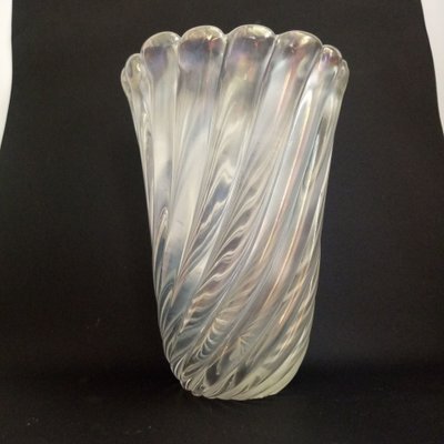 Iridescent Glass Vase by Flavio Poli for Seguso Vetri d'Arte, Murano, Italy, 1941-QZG-1317598