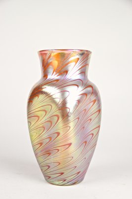 Iridescent Glass Vase Phenomen Rosa from Loetz Witwe, Bohemia, 1902-TQA-1322377