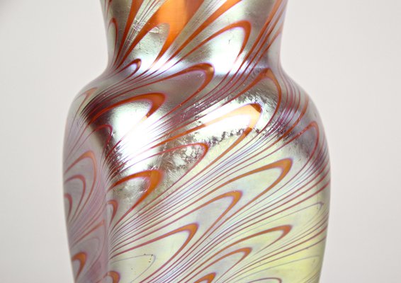 Iridescent Glass Vase Phenomen Rosa from Loetz Witwe, Bohemia, 1902-TQA-1322377