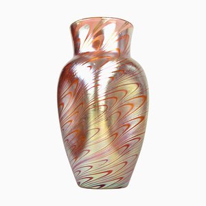 Iridescent Glass Vase Phenomen Rosa from Loetz Witwe, Bohemia, 1902-TQA-1322377