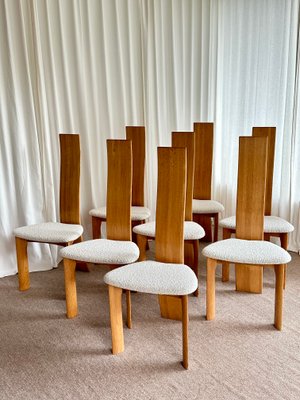 Iris Chairs by Bob Van Den Berghe for Van Den Berghe-Pauvers, Belgium, 1980s, Set of 8-GQD-2040574