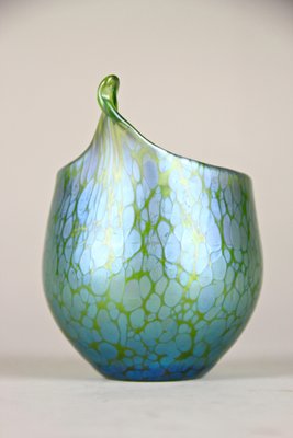 Iriscident Glass Vase with Creta Papillon Decor from Loetz Witwe, Bohemia, 1902-TQA-1322336