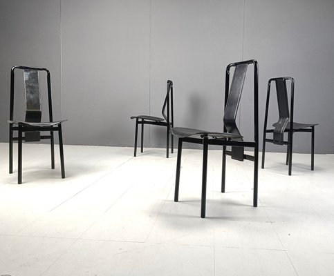 Irma Design Chairs by Achille Castiglioni for Zanotta, 1970s, Set of 4-IRH-2022628