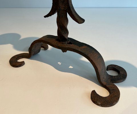 Iron 5-Arm Candleholder, 1950s-BA-1691676