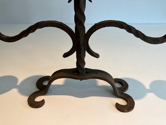 Iron 5-Arm Candleholder, 1950s-BA-1691676