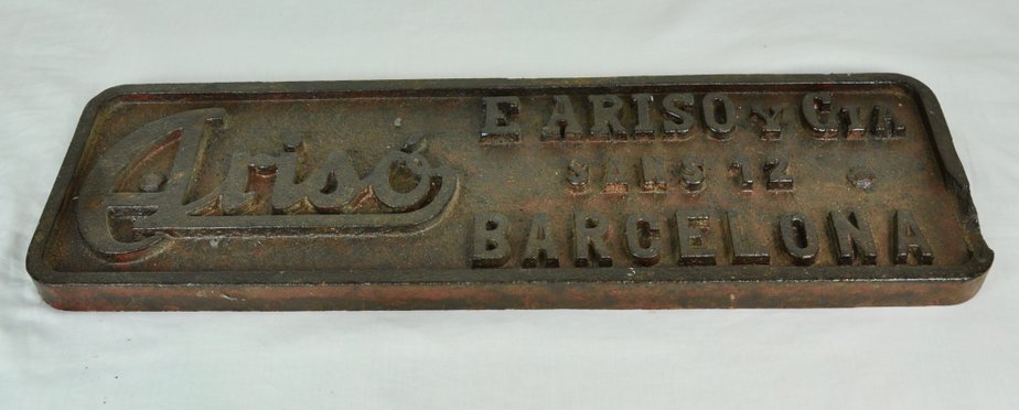 Iron Arisó Barcelona Sign, 1960s-ROJ-630564