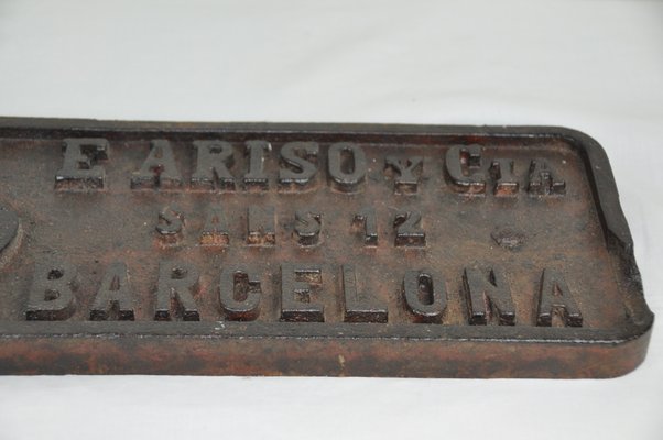 Iron Arisó Barcelona Sign, 1960s-ROJ-630564