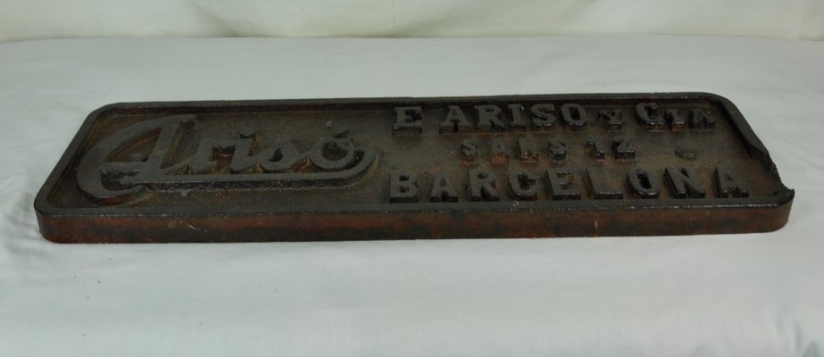 Iron Arisó Barcelona Sign, 1960s-ROJ-630564