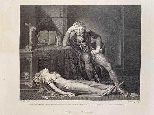 Iron Arm, Musing Over the Body of Meduna, Etching After Heinrich Fuseli, 1791-ZCI-990819