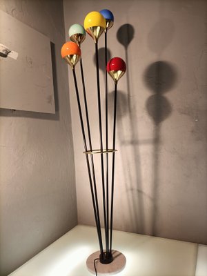 Iron, Brass & Marble Alberello Floor Lamp from Stilnovo-OHK-1133773