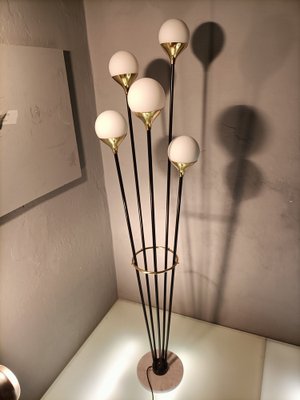 Iron, Brass & Marble Alberello Floor Lamp from Stilnovo-OHK-1133773