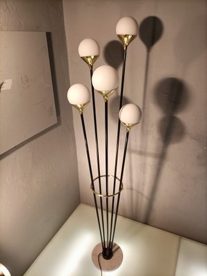 Iron, Brass & Marble Alberello Floor Lamp from Stilnovo-OHK-1133773