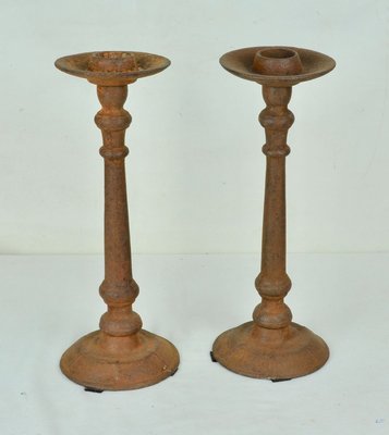 Iron Candleholders, 1940s, Set of 2-ROJ-627291