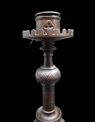 Iron Candlesticks by C.J. Vombach, Frankfurt, Germany, 1880s, Set of 2-RIK-1764101