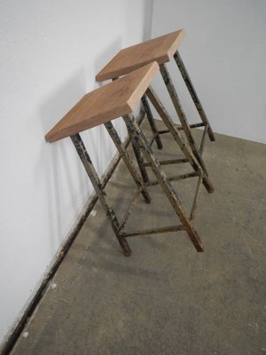 Iron Stools, 1950s, Set of 2-WWQ-1080021