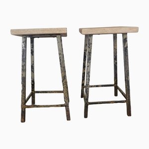 Iron Stools, 1950s, Set of 2-WWQ-1080021