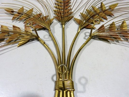 Iron Wheatsheaf Wall Decorations from Curtis Jere, 1960s, Set of 2-TU-592773