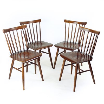 Ironica Chairs from Ton, Czechoslovakia, 1960s, Set of 4-UL-1742129