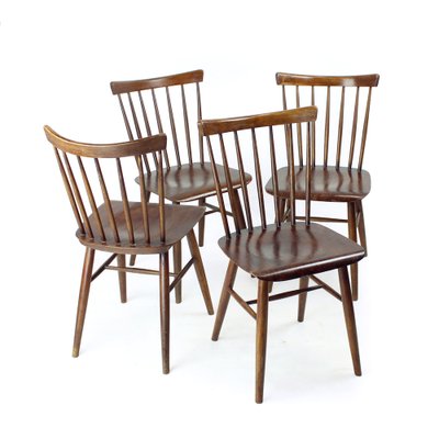 Ironica Chairs from Ton, Czechoslovakia, 1960s, Set of 4-UL-1742129