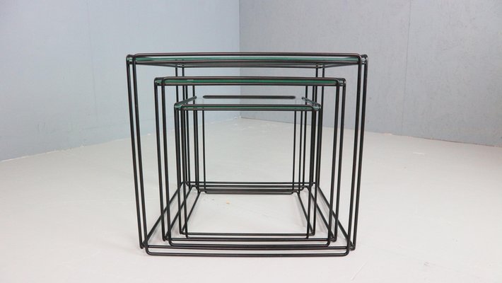 Isocele Nesting Tables by Max Sauze, 1970s, Set of 3-DT-2039405