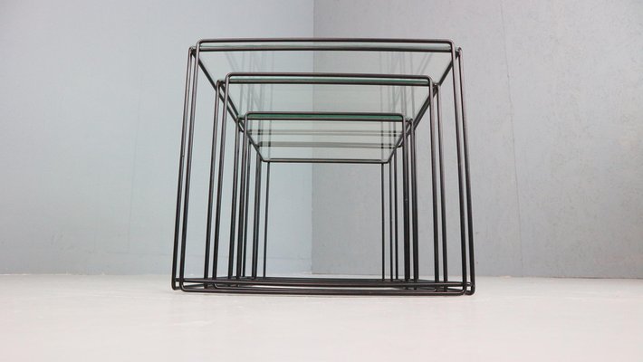 Isocele Nesting Tables by Max Sauze, 1970s, Set of 3-DT-2039405