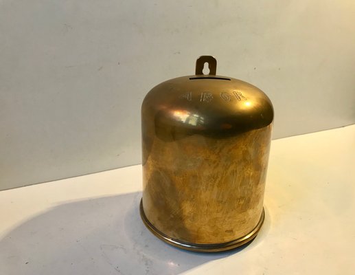 Israeli Brass Church Collection Box, 1920s-LCR-872958