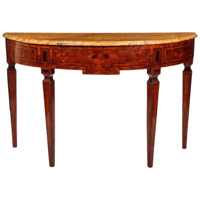 Italian 18th-Century Marquetry Console Table-MBH-1032733