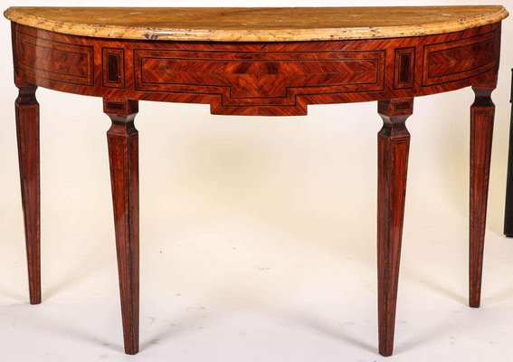 Italian 18th-Century Marquetry Console Table-MBH-1032733