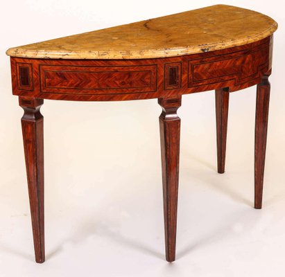 Italian 18th-Century Marquetry Console Table-MBH-1032733