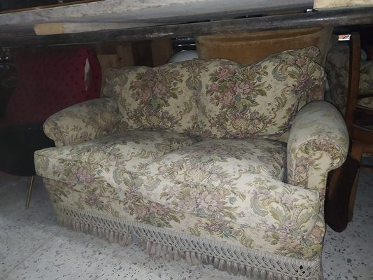 Italian 2-Seat Damask Sofa, 1980s-RAQ-739215